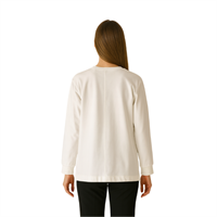 LAL KNITWEAR 11409 KADIN SWEATSHIRT  EKRU