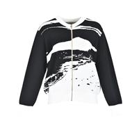 LAL KNITWEAR 90008 KADIN HIRKA  SİYAH-EKRU