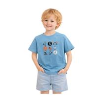DIVONETTE 2580-1 ÇOCUK T-SHIRT  TURKUAZ