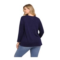 ERSOY TRIKO TRK1062 KADIN BLUZ  LACİVERT