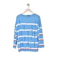 TWOMAİL BL22107 KADIN BLUZ  MAVİ