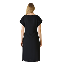 GLORIEN 3019 KADIN ELBİSE  SİYAH