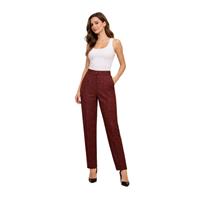 CHILIA 30617 KADIN PANTOLON  BORDO