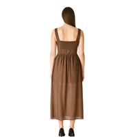 CHILIA 81334 KADIN ELBİSE  KAHVE