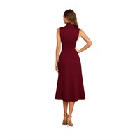 CHILIA 81459 KADIN ELBİSE  BORDO