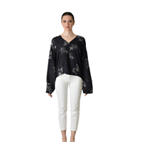 CHILIA 30397 KADIN BLUZ  SİYAH