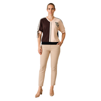 CHILIA 30413 KADIN BLUZ  KAHVE