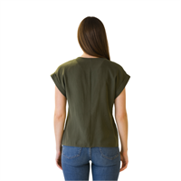 CHILIA 30437 KADIN BLUZ  HAKİ