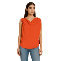 CHILIA 30498 KADIN BLUZ  MERCAN