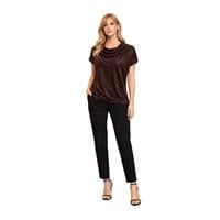 CHILIA 30561 KADIN BLUZ  KAHVE