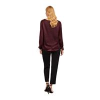 CHILIA 30602 KADIN BLUZ  BORDO