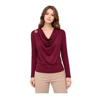 CHILIA 70843 KADIN BLUZ  BORDO