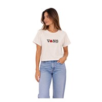VANS VN000XEAWHT1 KADIN T-SHIRT  BEYAZ