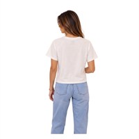 VANS VN000XEAWHT1 KADIN T-SHIRT  BEYAZ