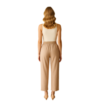 S.Y 25-9017-1 KADIN PANTOLON  BEJ