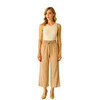 S.Y 25-9017-1 KADIN PANTOLON  BEJ