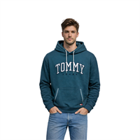TOMMY JEANS DM0DM19760 ERKEK SWEATSHIRT  MAVİ