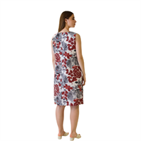 CARINO 6341 KADIN ELBİSE  BORDO