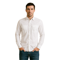 MANCHE 11-7605 ERKEK GÖMLEK  BEYAZ
