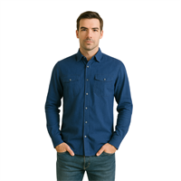 MANCHE 12-7875 ERKEK GÖMLEK  INDİGO