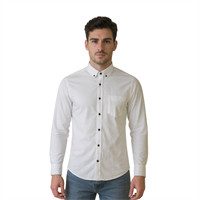 MANCHE 11-6596 ERKEK GÖMLEK  BEYAZ