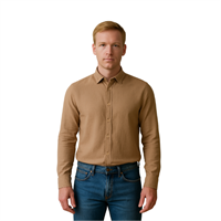 MANCHE 12-1362 ERKEK GÖMLEK  TOPRAK