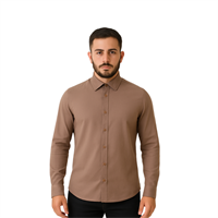 MANCHE 12-8479 ERKEK GÖMLEK  TOPRAK