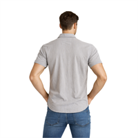 MANCHE 12-9610 ERKEK GÖMLEK  GRİ-SİYAH