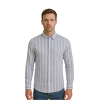 MANCHE 12-7879 ERKEK GÖMLEK  MAVİ