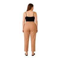 TOLGA SARACOGLU 30046 KADIN BÜYÜK BEDEN PANTOLON  CAMEL