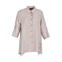 DESEN 23493 KADIN GÖMLEK  VİZON