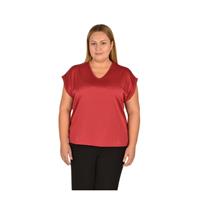 DESEN 22706 KADIN BLUZ  BORDO