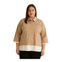 LEMA 43180 KADIN TUNİK  CAMEL-BEJ