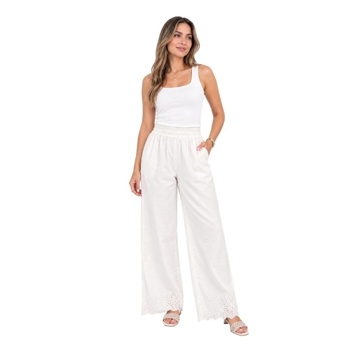 107204248002ONLY 15343184 KADIN PANTOLON  BEYAZ