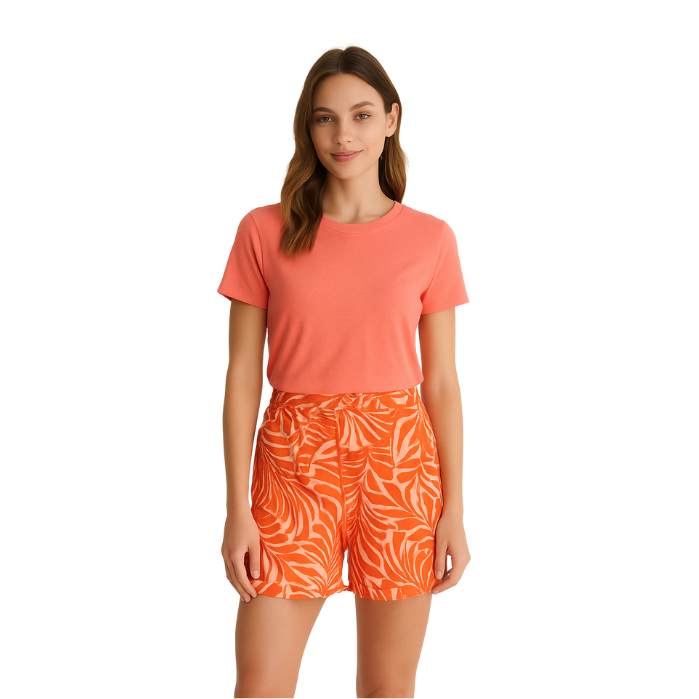 107254048009ONLY 15318789 KADIN ŞORT  ORANJ