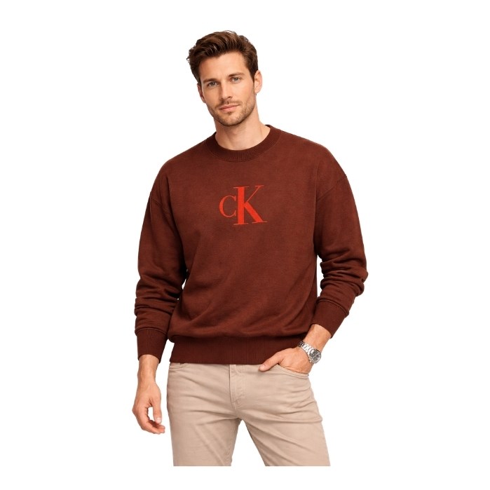 129510009004CALVIN KLEIN LV04RD305G ERKEK TRİKO  KIRMIZI