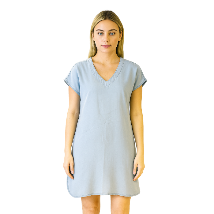 141534350003VENA 6763SB KADIN ELBİSE  MAVİ