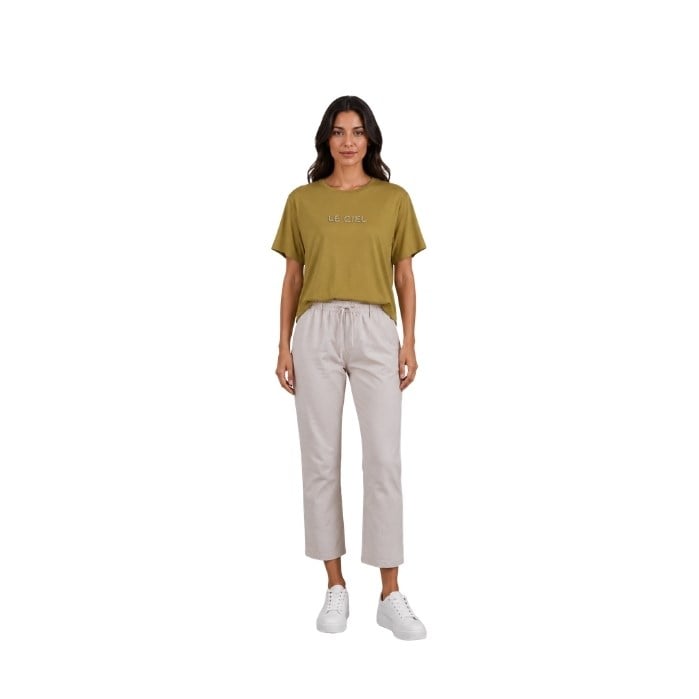 183237105086TWIST TS1250070283 KADIN T-SHIRT  OLİVE