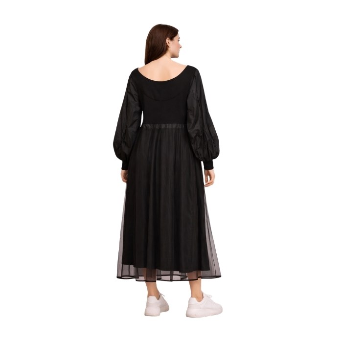 205234440001BIZEFASHION BZ2109 KADIN ELBİSE  SİYAH