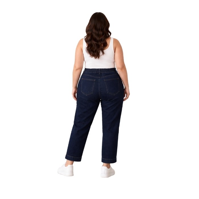 239904022020DOUBLE.TT 2176 KADIN PANTOLON  K.MAVİ