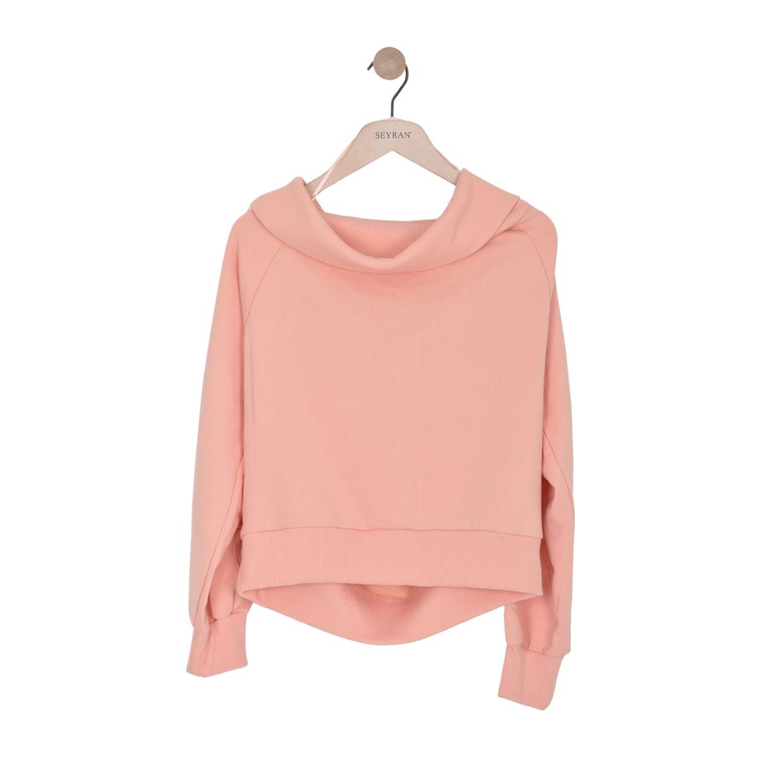 250238083068GUESS W2YQ14K8801 KADIN SWEATSHIRT  ŞEFTALİ