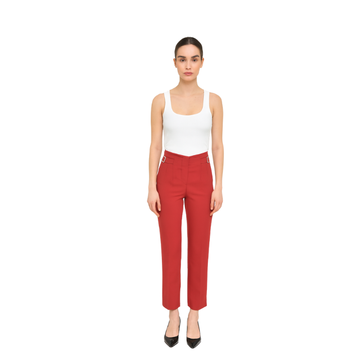 266204169019AYHAN 70609 KADIN PANTOLON  BORDO