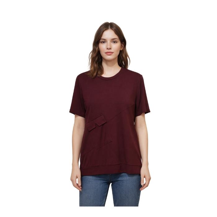 284250151019ON FASHION 61340 KADIN BLUZ  BORDO