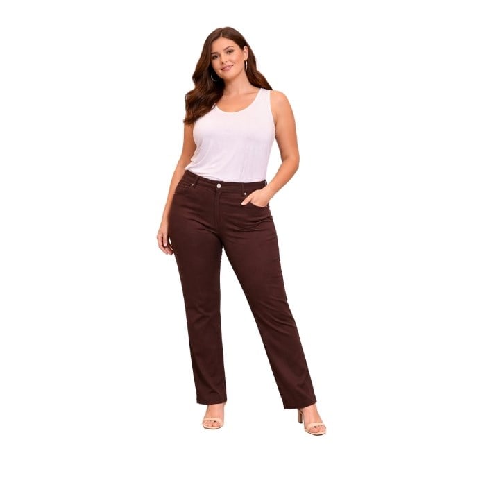 285904089007EKOL 01063 KADIN PANTOLON  KAHVE