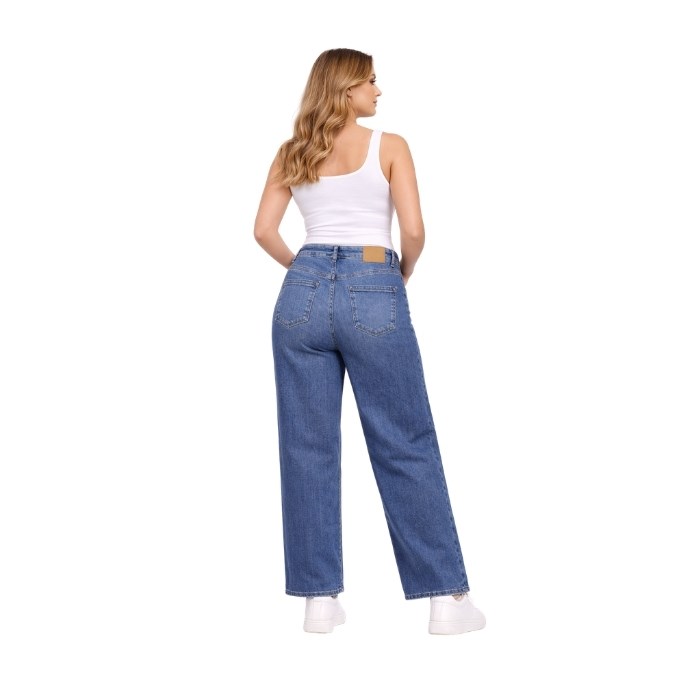 290904105003LACARINO 7652-X KADIN PANTOLON  MAVİ