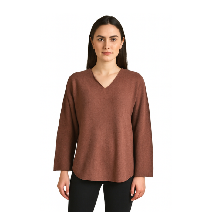 294210016007ALL MARİNE 25KRS930 KADIN KAZAK  KAHVE