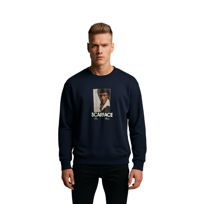 355738578006TONY MONTANA SW-1031 ERKEK SWEATSHIRT  LACİ