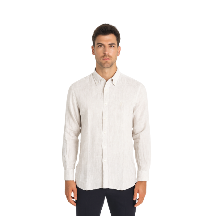 374703034014LEGATO GMK3770 ERKEK GÖMLEK  BEJ