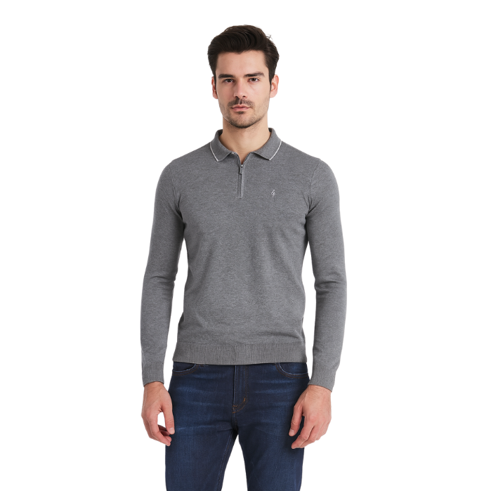 374710063018LEGATO TRK4505 ERKEK TRİKO  K.GRİ