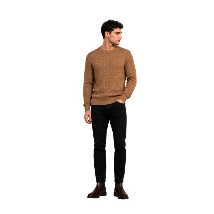 374710094022LEGATO TRK6470 ERKEK TRİKO  CAMEL